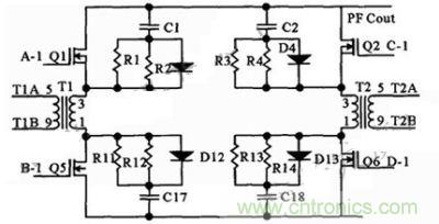 雙管雙正激變換器的原理電路