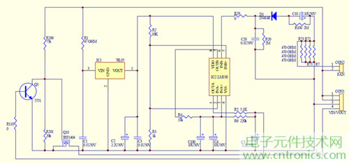 大功率LED燈具散熱風(fēng)扇檢測電路設(shè)計(jì)原理圖