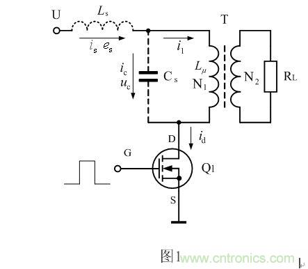 單激式開(kāi)關(guān)電源的基本原理圖