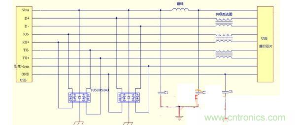 USB保護電路的EMC設計