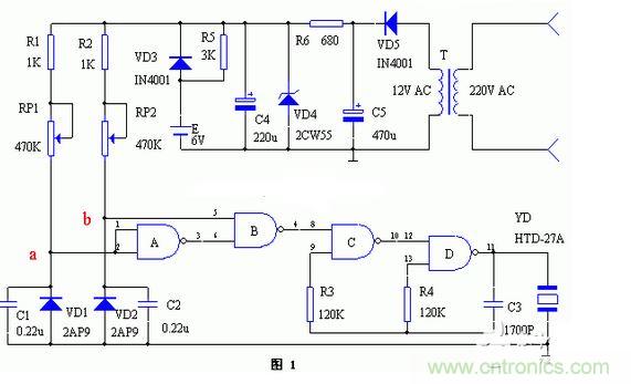 超溫及降溫報警器電路設計