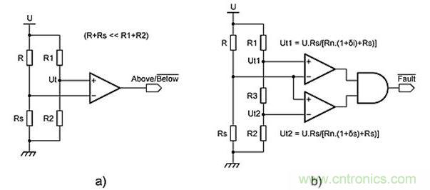 惠斯通電橋拓撲。