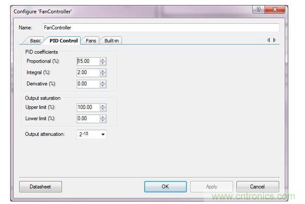 用于PSoC 3、PSoC 4與PSoC 5設計的PSoC Creator風扇控制器設計向導