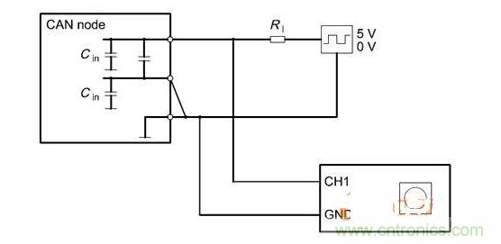  Cdiff測試原理（CANnode輸出線從上往下為CANH、CANL、GND）