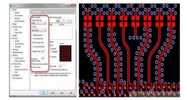 PCB 設(shè)計工具如果能夠控制共面波導(dǎo)和波導(dǎo)過孔的創(chuàng)建，將有助于顯著減少設(shè)計錯誤和縮短設(shè)計時間。