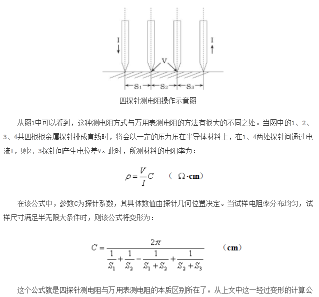 如何區(qū)分萬(wàn)用表測(cè)電阻和四探針測(cè)電阻？