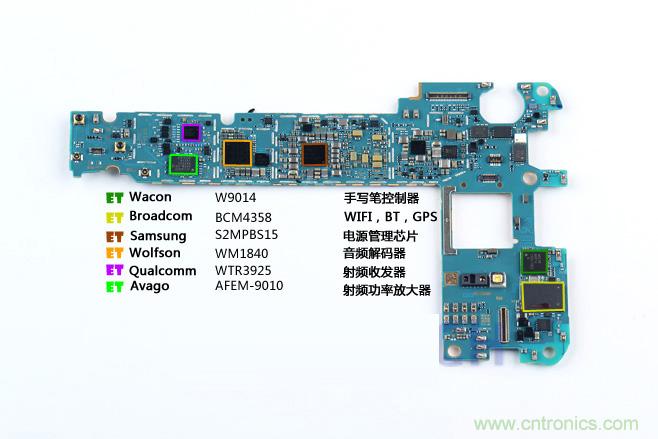 Galaxy Note5拆解，與S系列差距日漸模糊