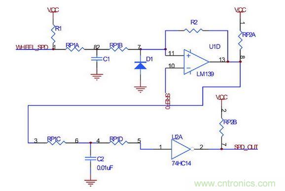 輪速傳感器接口電路