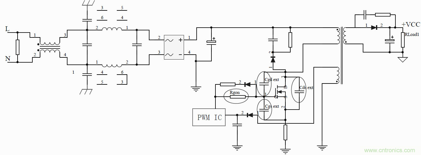 如何改善開關(guān)電源電路的EMI特性？