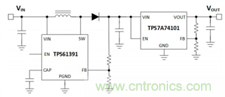 TPS61391升壓變換器，為電容麥克風(fēng)提供48V超低噪聲幻象電源