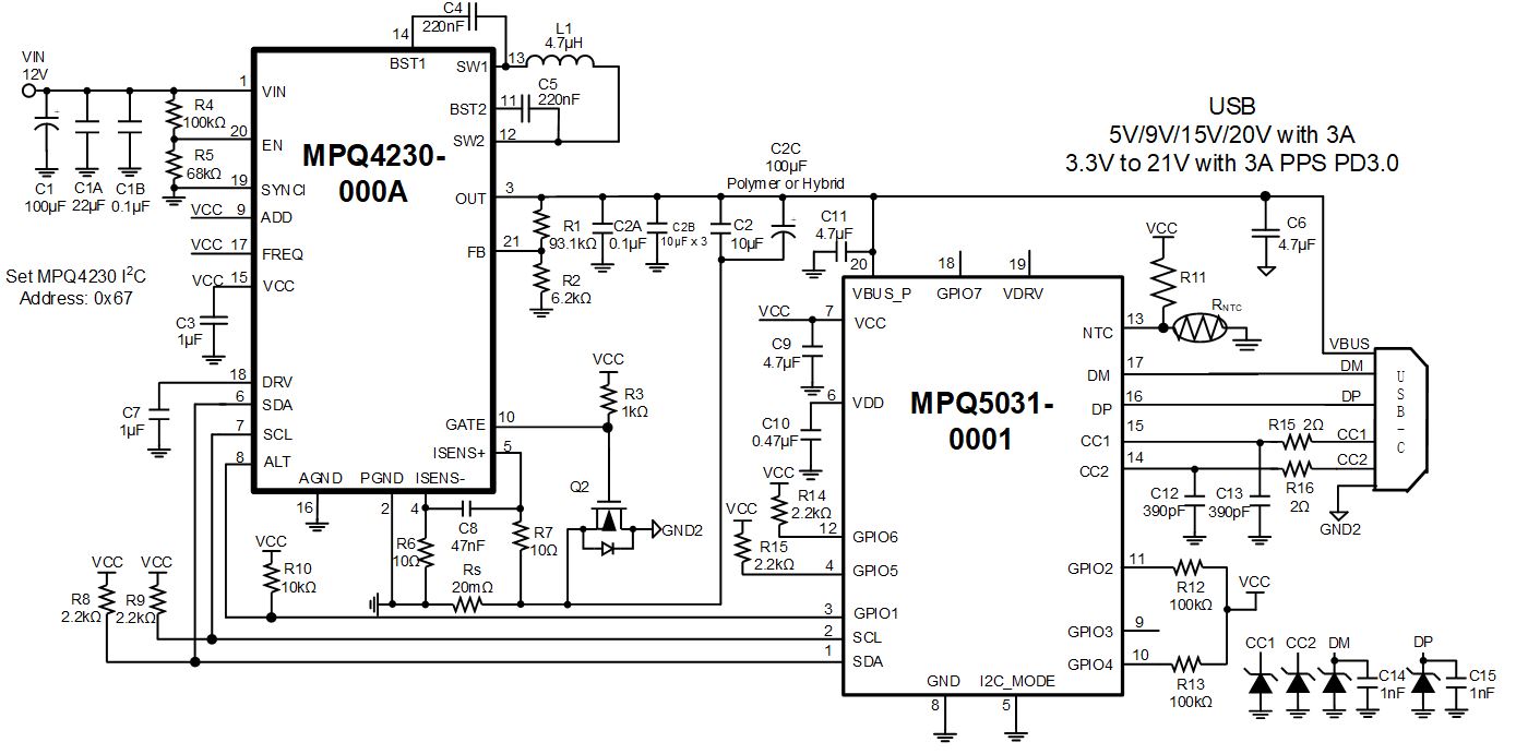 支持PPS的 USB Type-C 升壓和升降壓解決方案