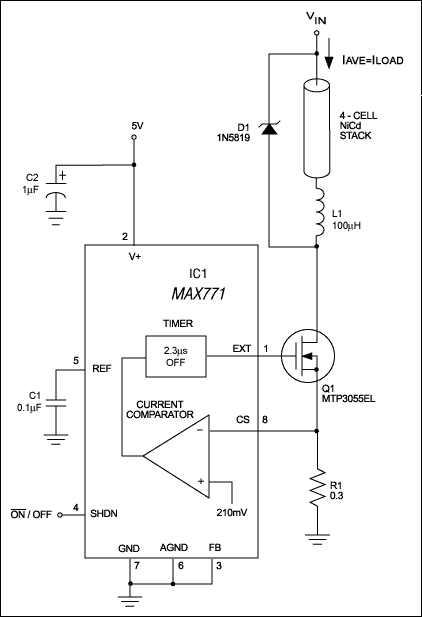 升壓DC－DC穩(wěn)壓器轉(zhuǎn)換為電流源進(jìn)行電池充電