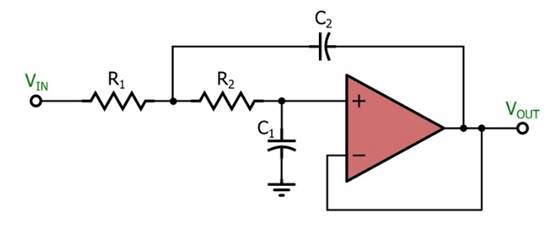 電感器輸出，運(yùn)算放大器輸入：二階有源濾波器簡(jiǎn)介
